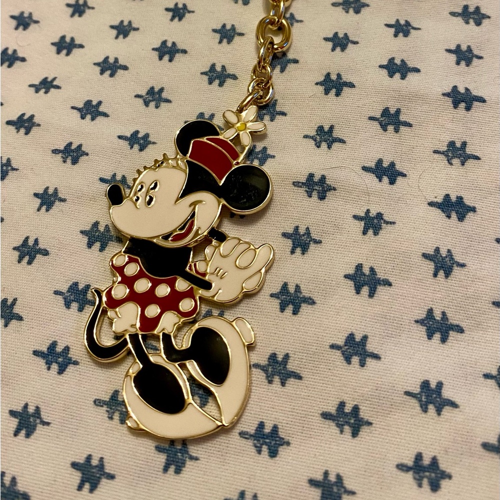 Kate Spade Disney Key Ring Bag Charm Minnie Mouse in Red, Black, White